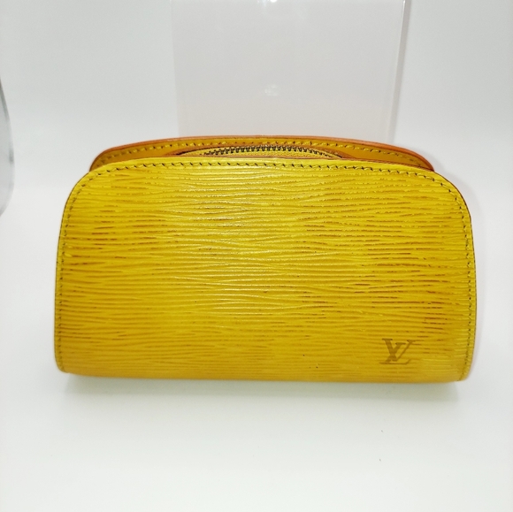 Louis Vuitton Handbags - Louis Vuitton Dauphine Pouch In Yellow Epi Leather VGVC COA